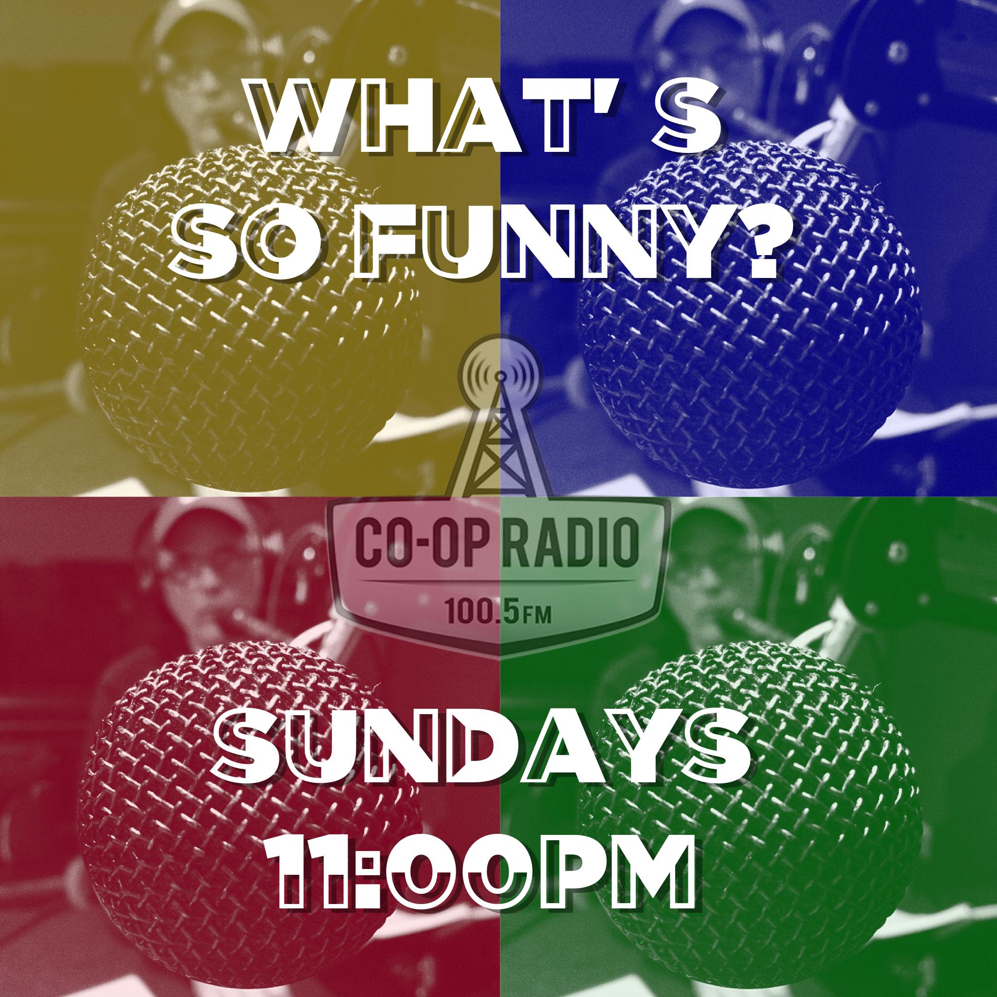 What's so funnny microphone logo