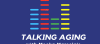 Talking Aging Logo with sound meter bars