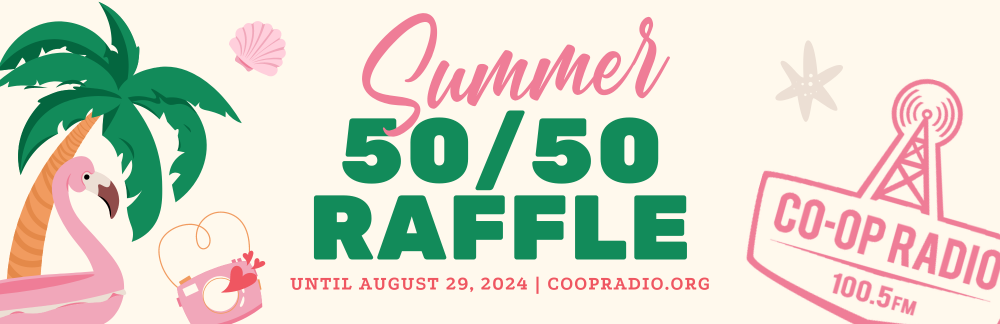 Online 50/50 Raffle - July 19 to August 29, 2024