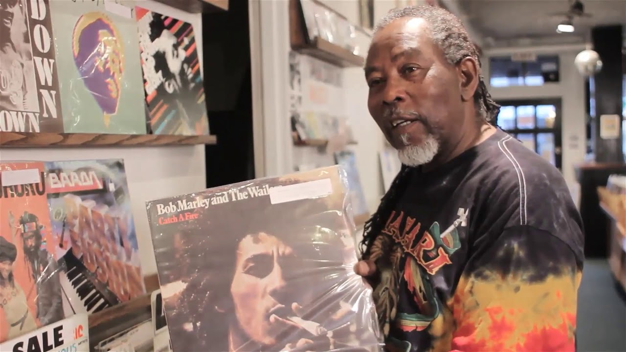 George Barret in record store