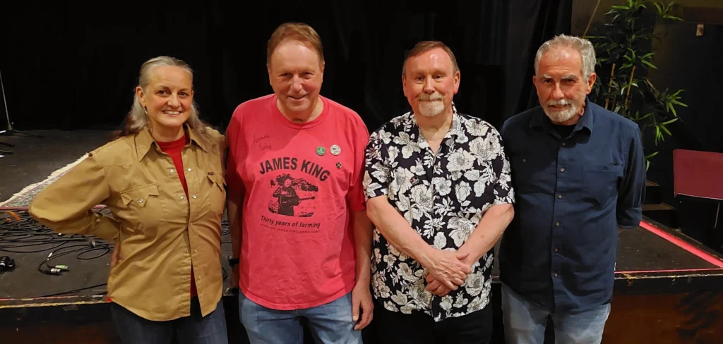 Kathleen Nisbet, Jim Burnett, Paul Norton & Rob McGregor, hosts of In the Pines