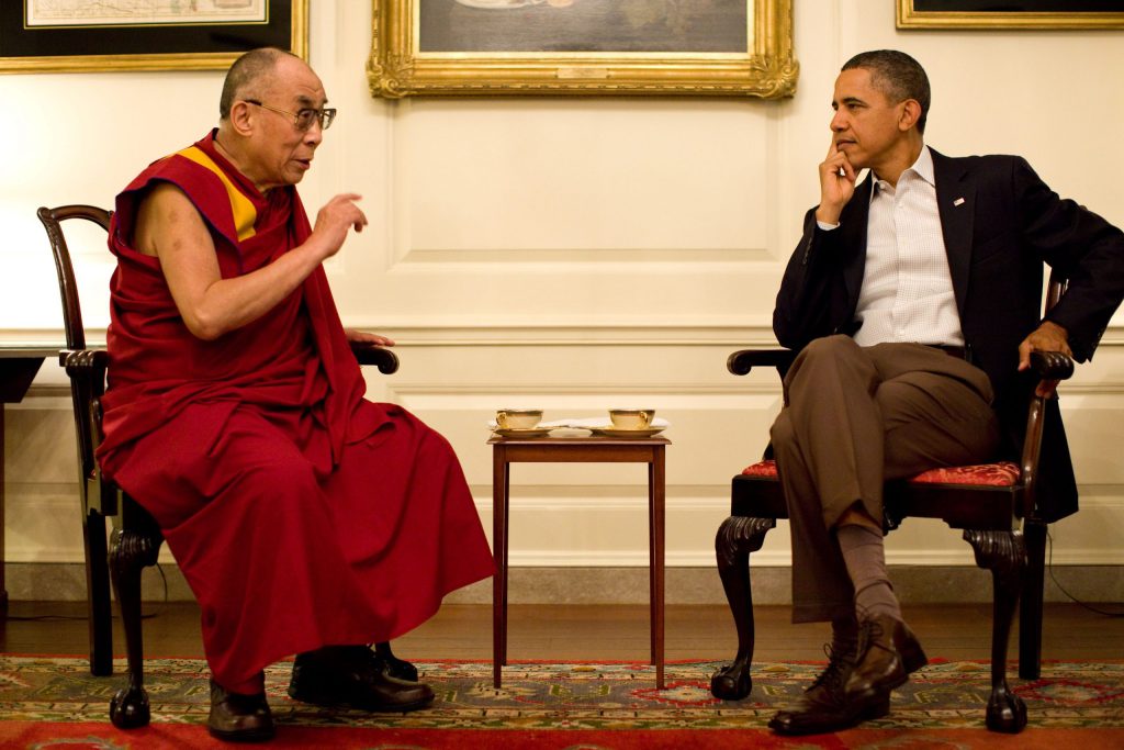 barack obama with dalai lama in white house
