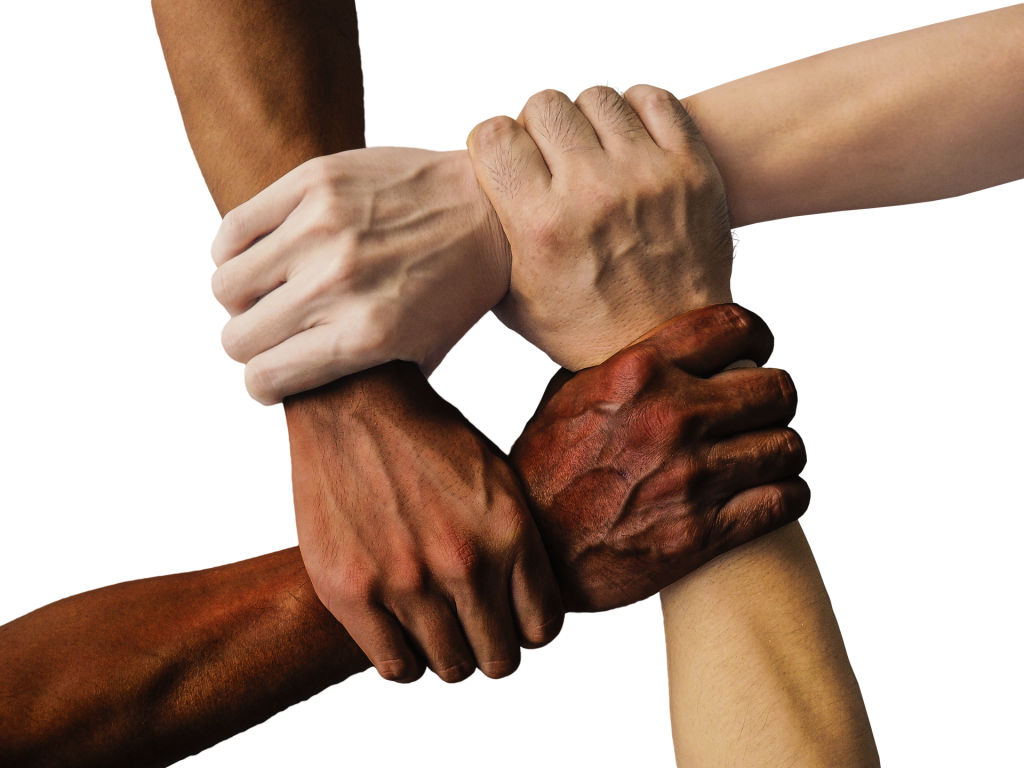 hands holding each other